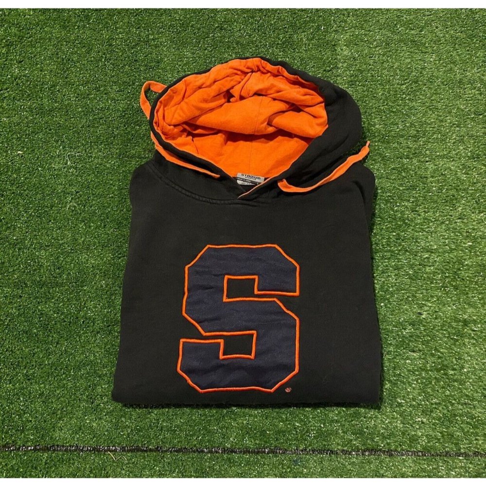 Syracuse Orange sweatshirt large hoodie black orange mens unisex basketball